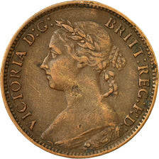 Coin, Great Britain, Victoria, Farthing, 1886, EF(40-45), Bronze, KM:753