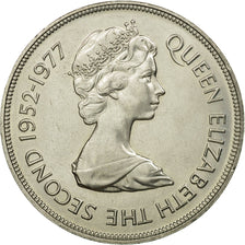 Coin, Guernsey, Elizabeth II, 25 Pence, 1977, Heaton, AU(55-58), Copper-nickel