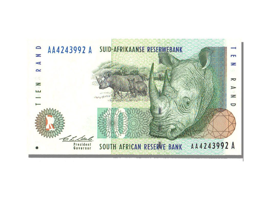 South Africa, 10 Rand, 1993, UNC(65-70)