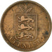 Coin, Guernsey, 4 Doubles, 1864, Heaton, VF(20-25), Bronze, KM:6