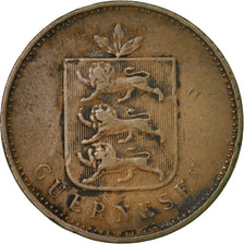 Coin, Guernsey, 4 Doubles, 1830, Heaton, VF(20-25), Copper, KM:2