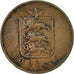 Coin, Guernsey, 4 Doubles, 1830, Heaton, VF(20-25), Copper, KM:2
