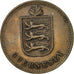 Coin, Guernsey, 4 Doubles, 1914, Heaton, EF(40-45), Bronze, KM:13