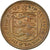 Moneta, Guernsey, Elizabeth II, Penny, 1977, Heaton, VF(30-35), Bronze, KM:27