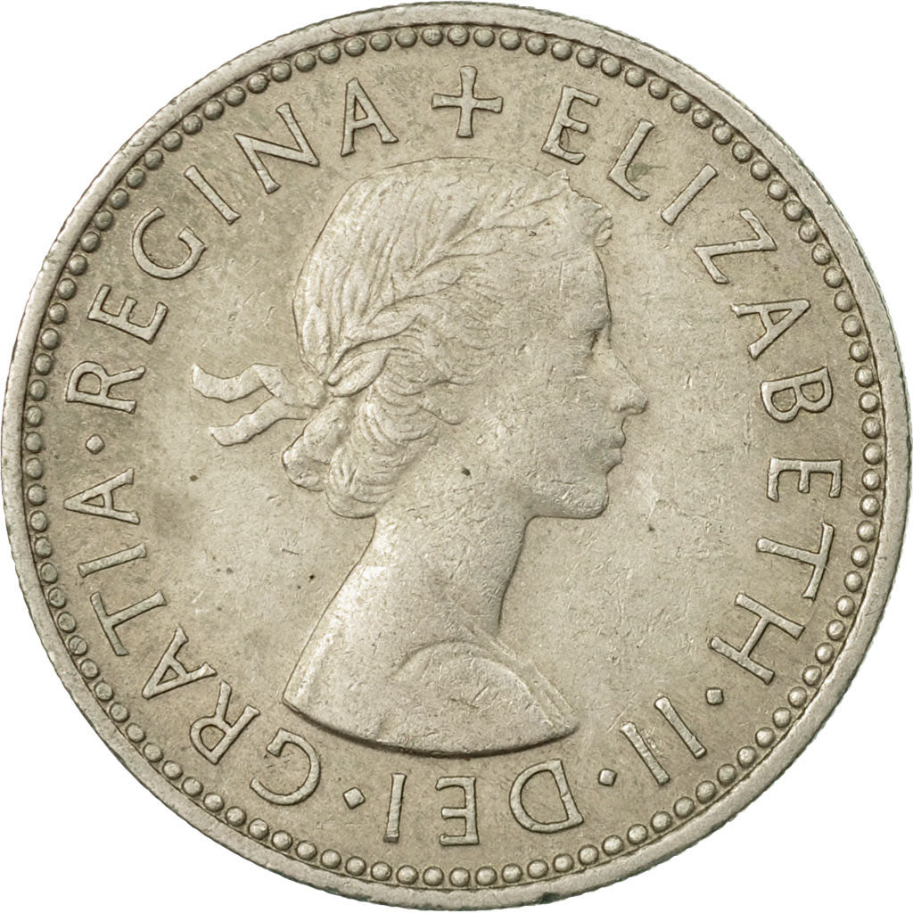 Coin, Great Britain, Elizabeth II, Shilling, 1954, EF(40-45), Copper-nickel