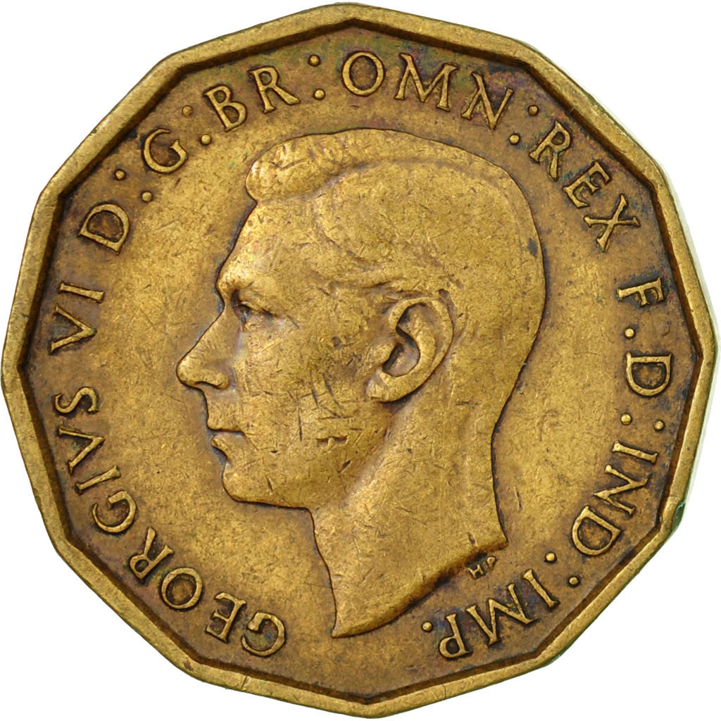Coin, Great Britain, George VI, 3 Pence, 1948, EF(40-45), Nickel-brass, KM:849