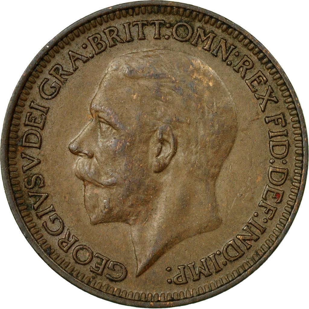 Coin, Great Britain, George V, Farthing, 1933, EF(40-45), Bronze, KM:825