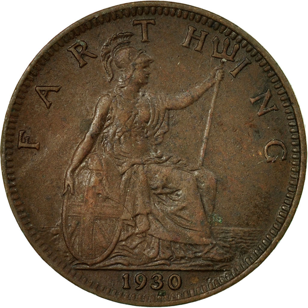 Coin, Great Britain, George V, Farthing, 1930, EF(40-45), Bronze, KM:825