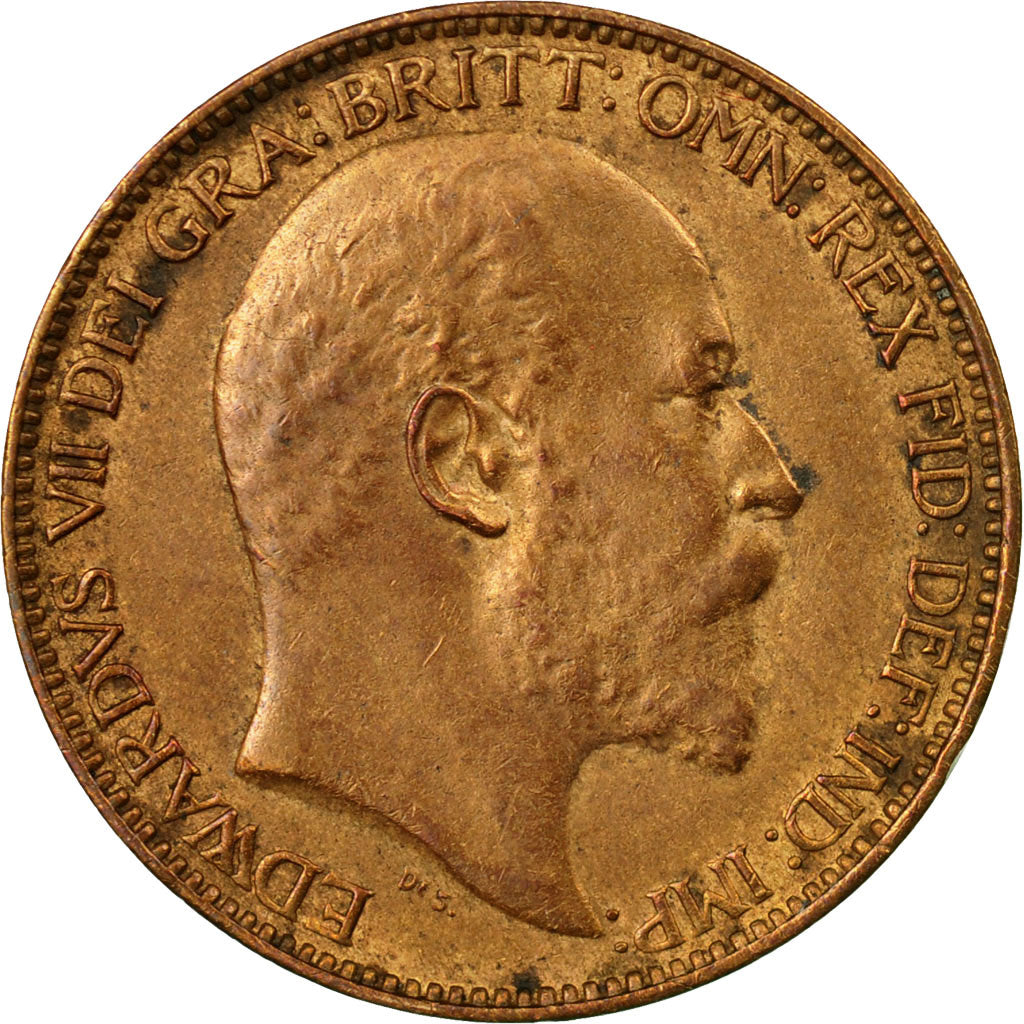 Coin, Great Britain, Edward VII, Farthing, 1902, EF(40-45), Bronze, KM:792