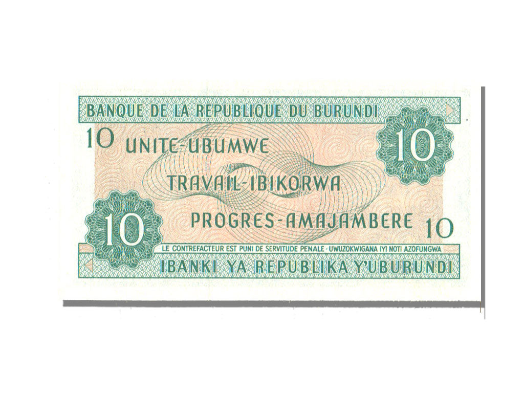 Burundi, 10 Francs, 1981, KM #33a, 1981-06-01, UNC(65-70), R6011657