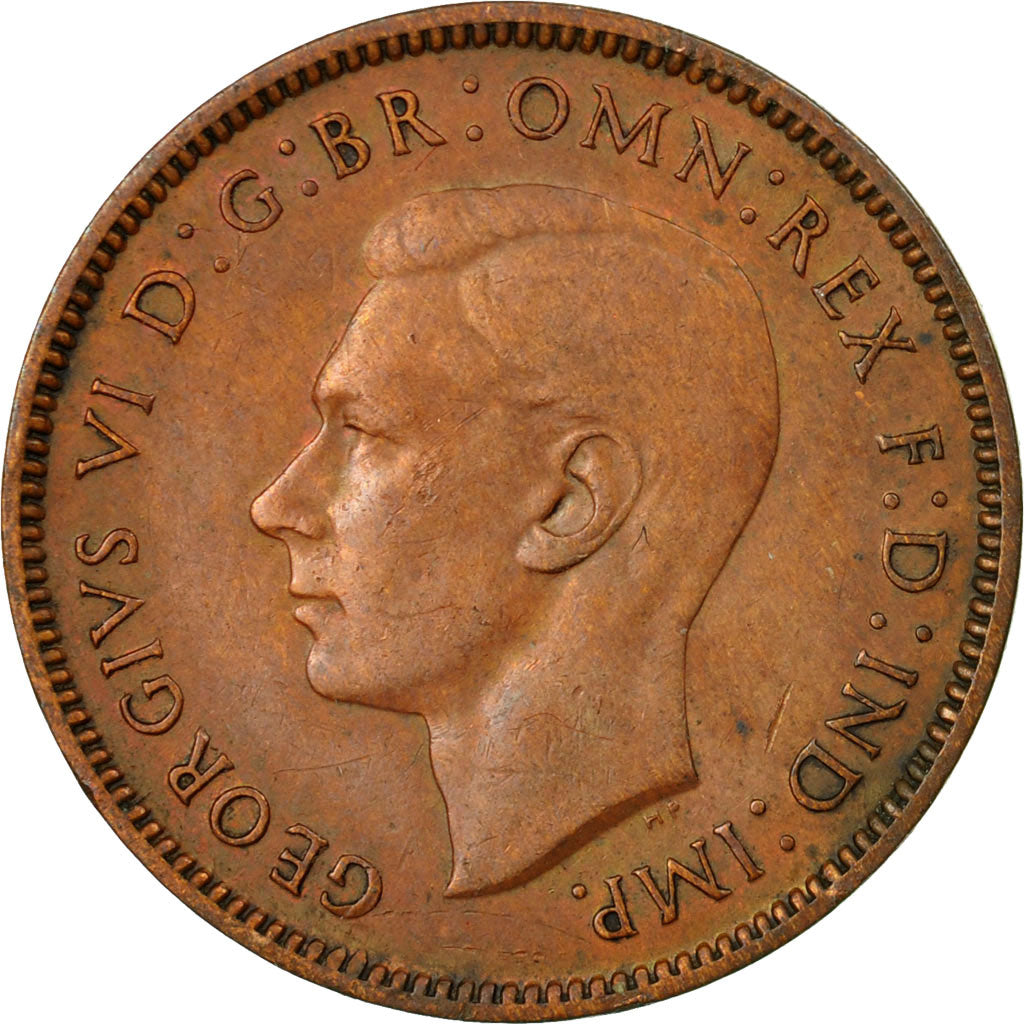 Coin, Great Britain, George VI, Farthing, 1938, EF(40-45), Bronze, KM:843