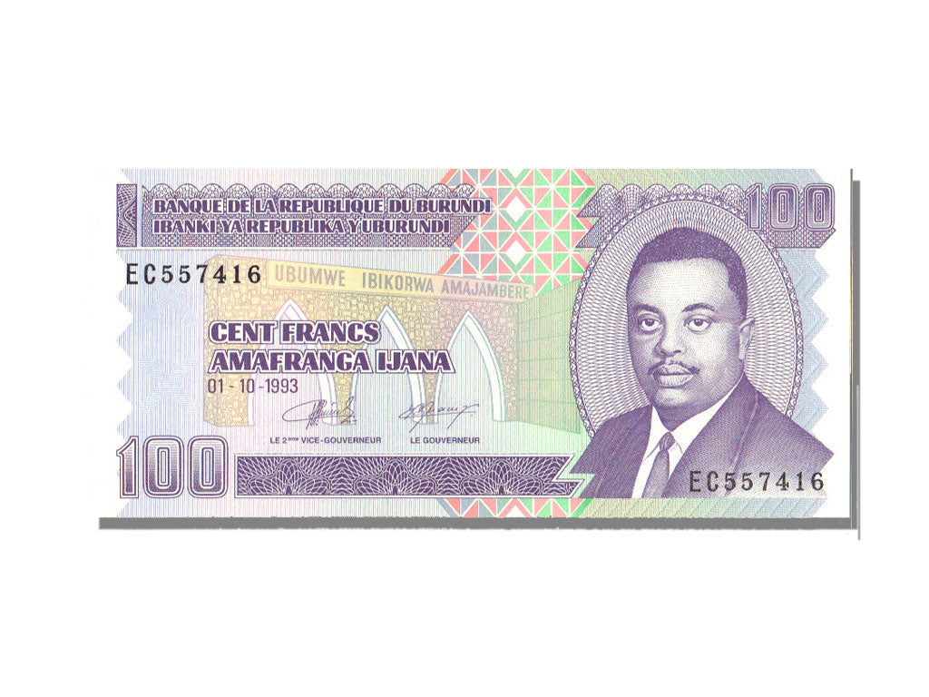Burundi, 100 Francs, 1993, KM #37a, 1993-11-01, UNC(65-70), EC557416