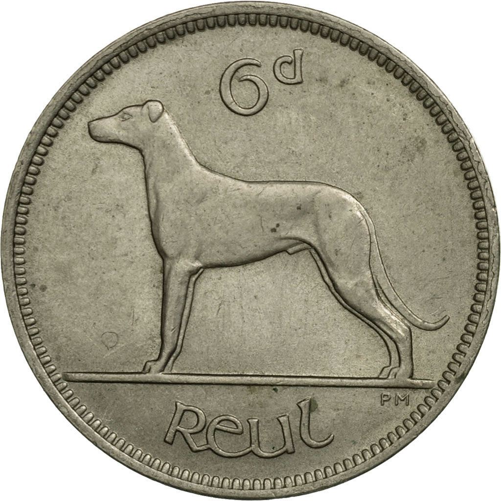 Coin, IRELAND REPUBLIC, 6 Pence, 1950, EF(40-45), Copper-nickel, KM:13a