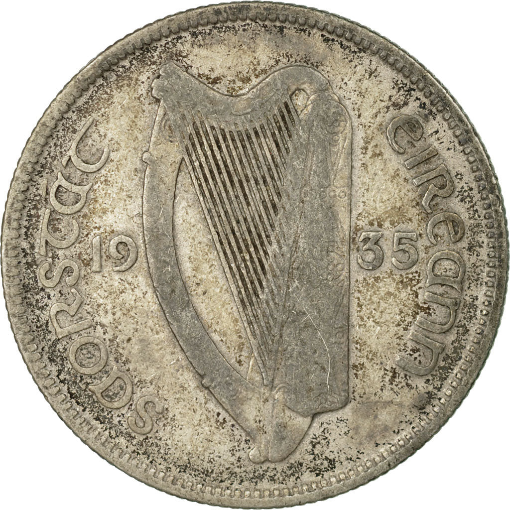Coin, IRELAND REPUBLIC, Florin, 1935, VF(30-35), Silver, KM:7