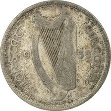 Coin, IRELAND REPUBLIC, Florin, 1935, VF(30-35), Silver, KM:7