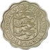 Moneda, Guernsey, Elizabeth II, 3 Pence, 1956, Heaton, MBC, Cobre - níquel