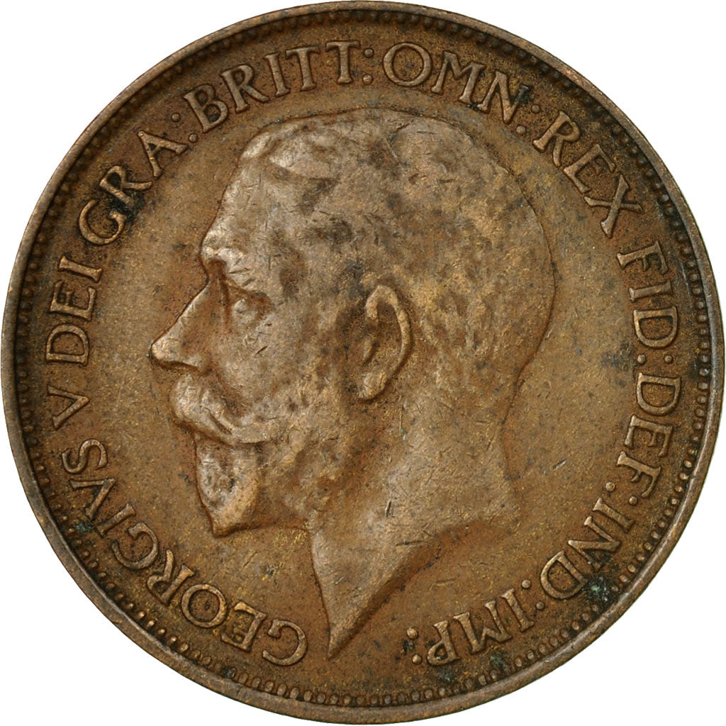 Coin, Great Britain, George V, 1/2 Penny, 1913, EF(40-45), Bronze, KM:809
