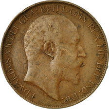 Coin, Great Britain, Edward VII, 1/2 Penny, 1908, EF(40-45), Bronze, KM:793.2