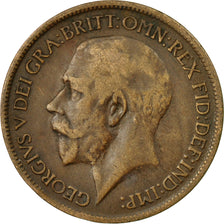 Coin, Great Britain, George V, 1/2 Penny, 1917, EF(40-45), Bronze, KM:809