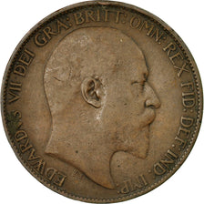 Coin, Great Britain, Edward VII, 1/2 Penny, 1910, EF(40-45), Bronze, KM:793.2