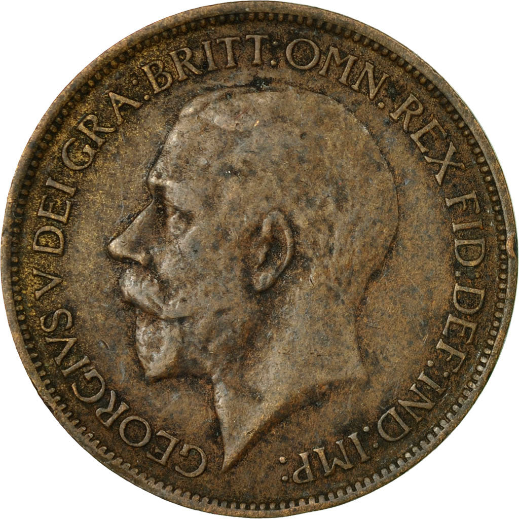 Coin, Great Britain, George V, 1/2 Penny, 1914, EF(40-45), Bronze, KM:809