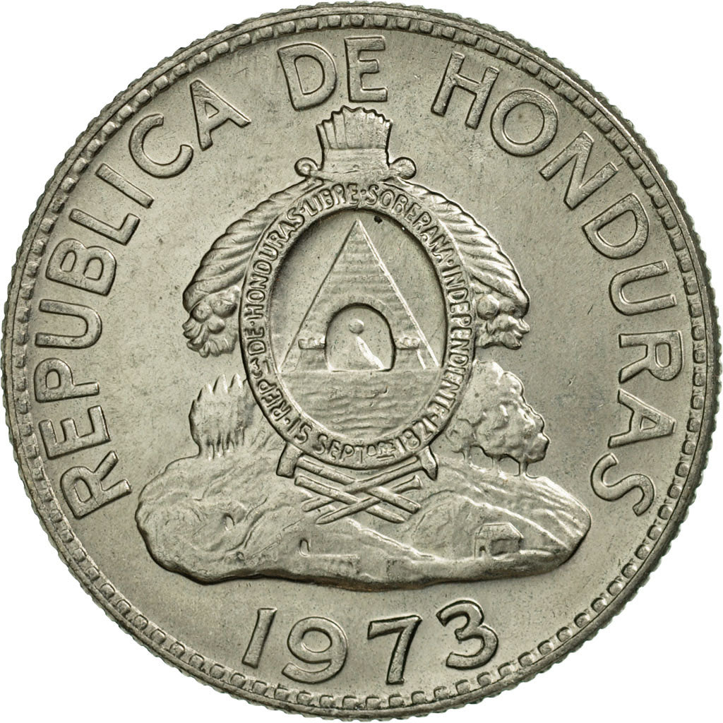 Coin, Honduras, 50 Centavos, 1973, AU(55-58), Copper-nickel, KM:82