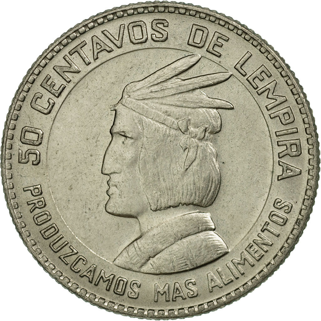 Coin, Honduras, 50 Centavos, 1973, AU(55-58), Copper-nickel, KM:82