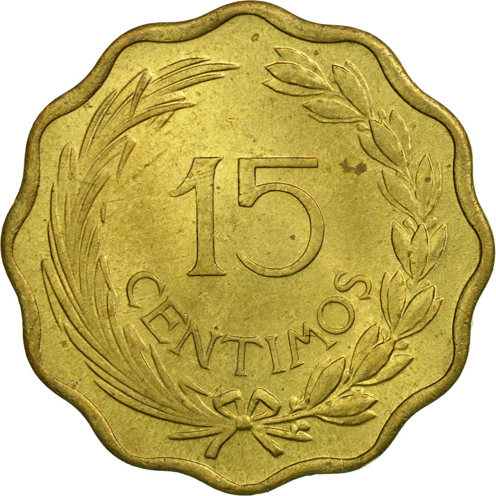 Coin, Paraguay, 15 Centimos, 1953, EF(40-45), Aluminum-Bronze, KM:26