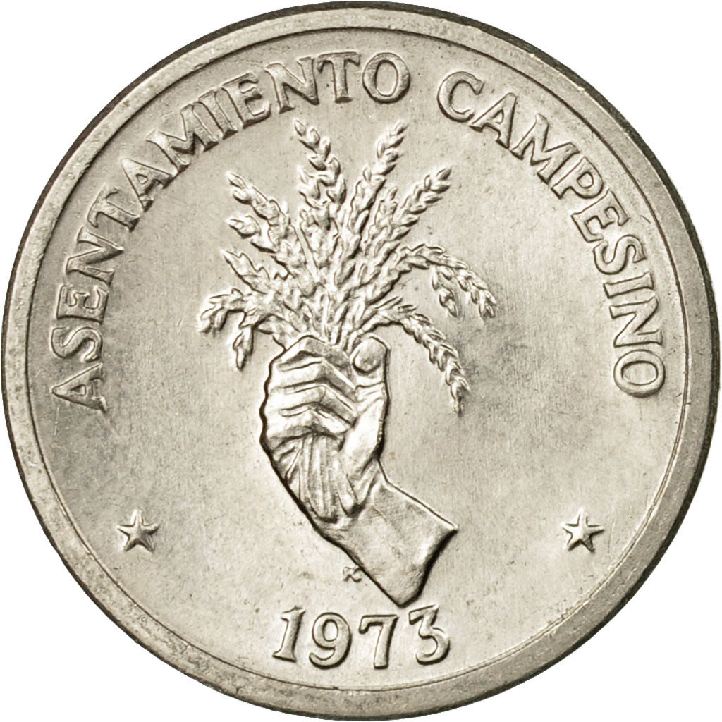 Coin, Panama, 2-1/2 Centesimos, 1973, EF(40-45), Copper-Nickel Clad Copper