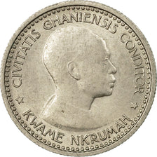 Coin, Ghana, 6 Pence, 1958, EF(40-45), Copper-nickel, KM:4