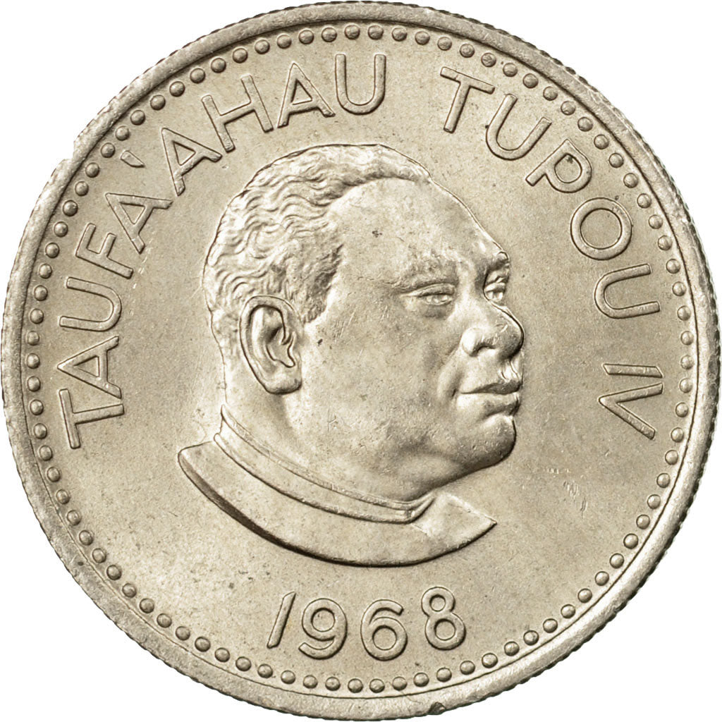Munten, Tonga, King Taufa'ahau Tupou IV, 5 Seniti, 1968, PR, Copper-nickel