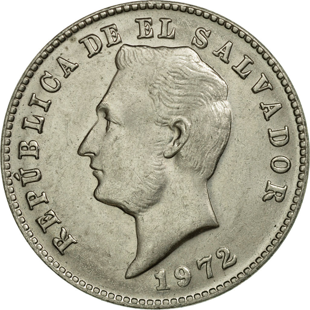 Coin, El Salvador, 10 Centavos, 1972, British Royal Mint, AU(55-58)