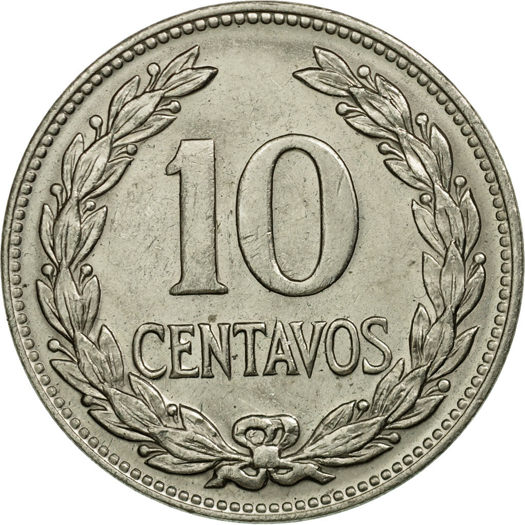 Coin, El Salvador, 10 Centavos, 1972, British Royal Mint, AU(55-58)