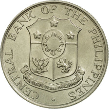 Coin, Philippines, 25 Centavos, 1966, AU(55-58), Copper-Nickel-Zinc, KM:189.1