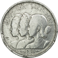 Coin, Vietnam, STATE OF SOUTH VIET NAM, 20 Su, 1953, Paris, VF(20-25), Aluminum