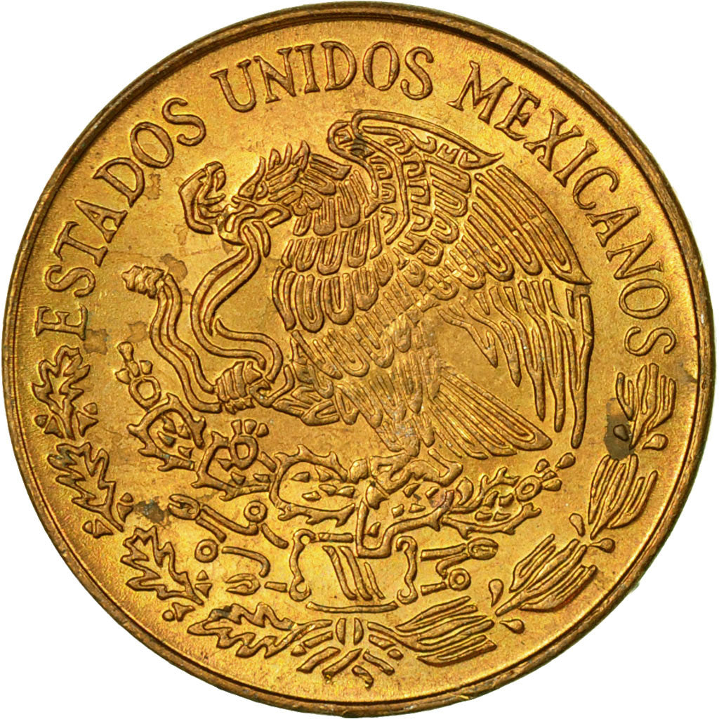 Moneta, Mexico, 5 Centavos, 1972, Mexico City, EF(40-45), Mosiądz, KM:427