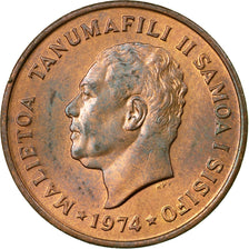 Moneta, Samoa, 2 Sene, 1974, BB, Bronzo, KM:13