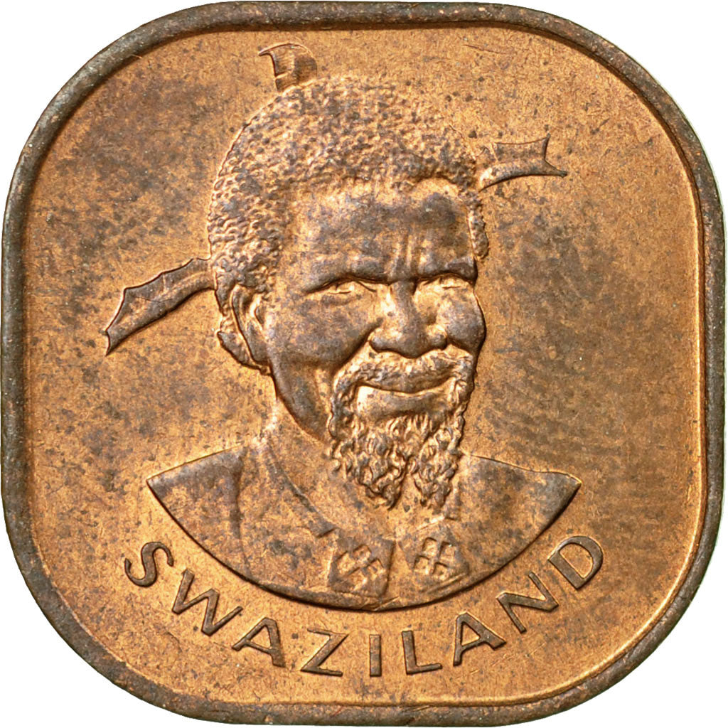 Monnaie, Swaziland, Sobhuza II, 2 Cents, 1975, British Royal Mint, TTB, Bronze