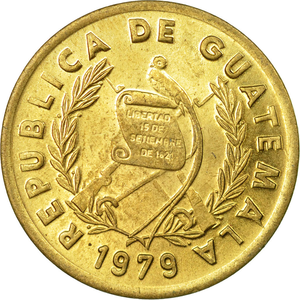 Coin, Guatemala, Centavo, Un, 1979, AU(55-58), Brass, KM:275.1