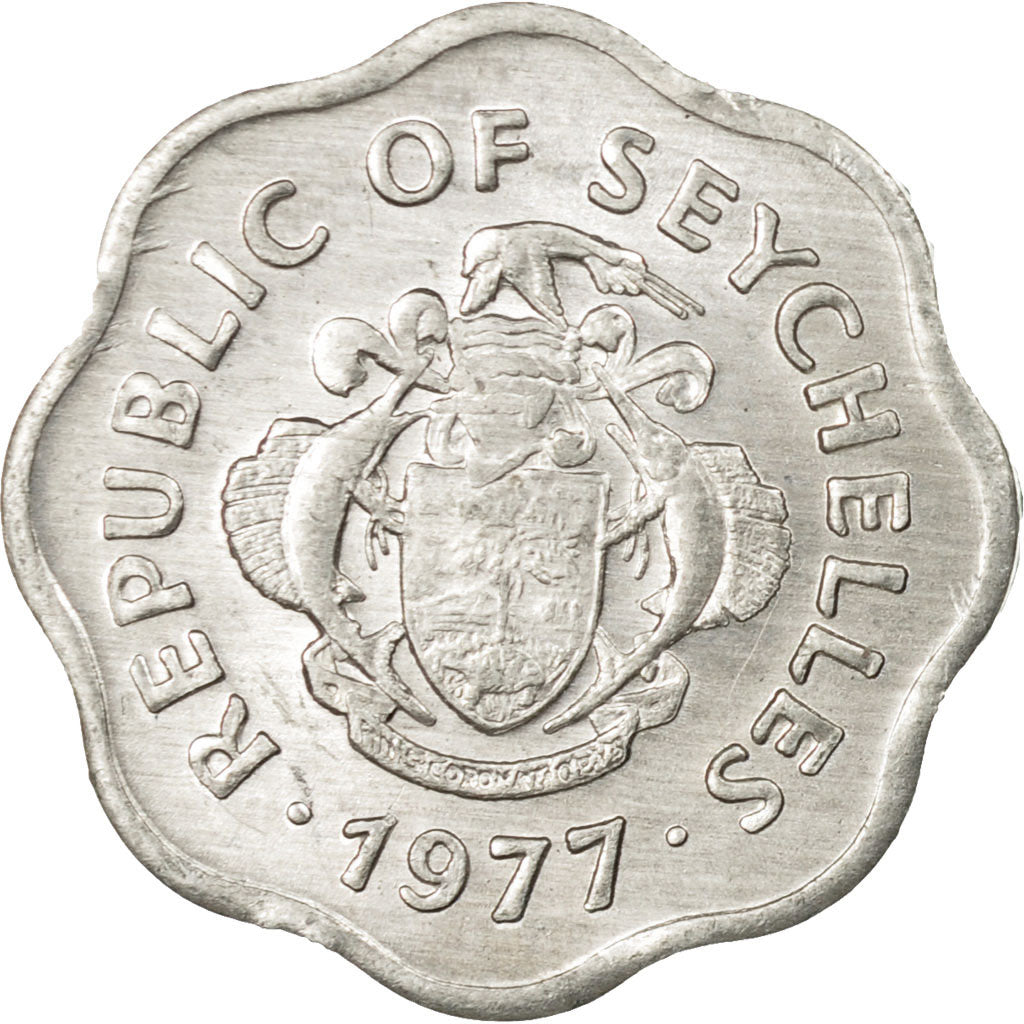 Monnaie, Seychelles, 5 Cents, 1977, British Royal Mint, SUP, Aluminium, KM:31