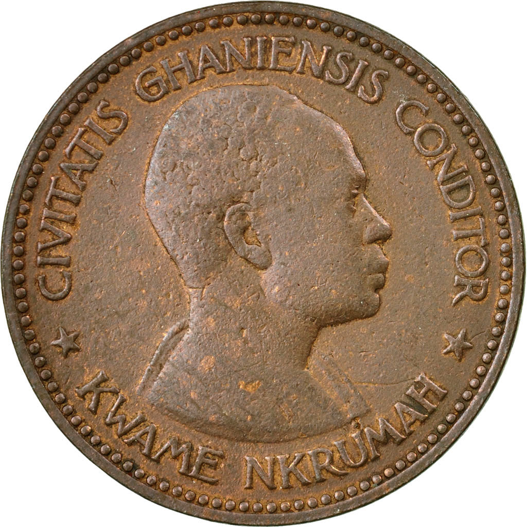 Coin, Ghana, Penny, 1958, EF(40-45), Bronze, KM:2