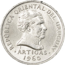 Coin, Uruguay, 20 Centesimos, 1965, Santiago, EF(40-45), Aluminum, KM:44