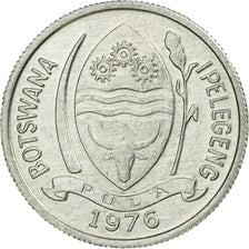 Moneda, Botsuana, Thebe, 1976, British Royal Mint, EBC, Aluminio, KM:3