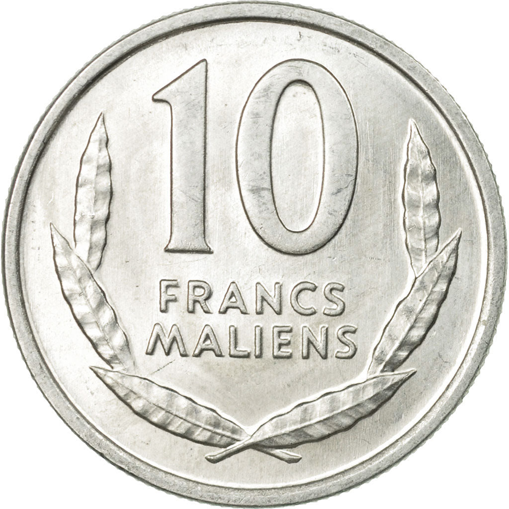 Coin, Mali, 10 Francs, 1961, Paris, AU(55-58), Aluminum, KM:3