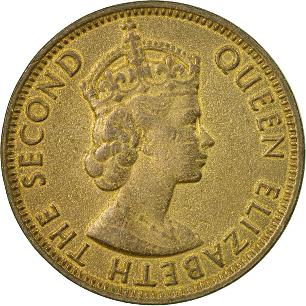 Coin, Jamaica, Elizabeth II, 1/2 Penny, 1964, Franklin Mint, EF(40-45)