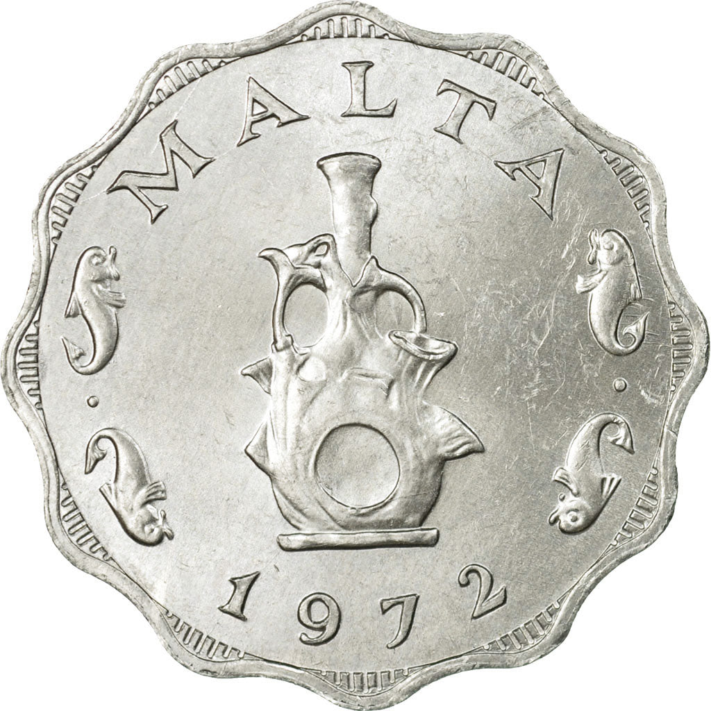 Moneta, Malta, 5 Mils, 1972, British Royal Mint, BB, Alluminio, KM:7