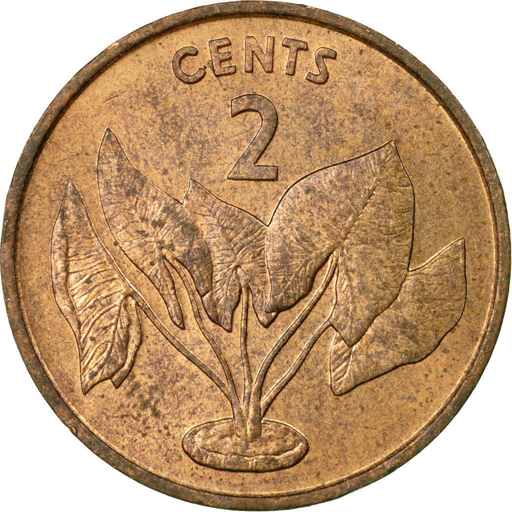 Coin, Kiribati, 2 Cents, 1979, British Royal Mint, EF(40-45), Bronze, KM:2