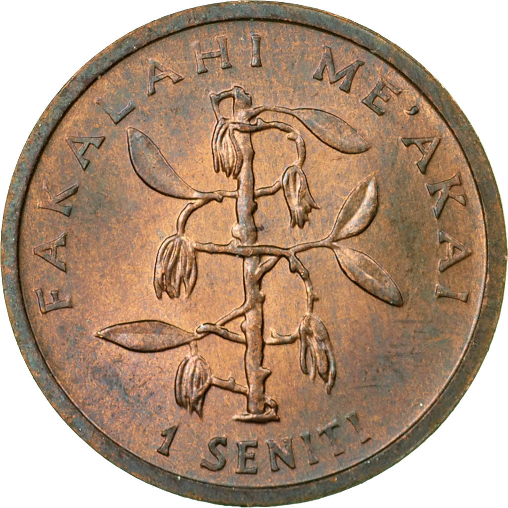 Coin, Tonga, King Taufa'ahau Tupou IV, Seniti, 1981, EF(40-45), Bronze, KM:66