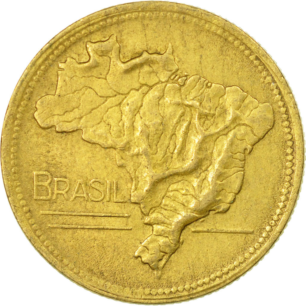 Coin, Brazil, 2 Cruzeiros, 1946, EF(40-45), Aluminum-Bronze, KM:559