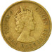 Münze, Hong Kong, Elizabeth II, 10 Cents, 1963, S+, Nickel-brass, KM:28.1